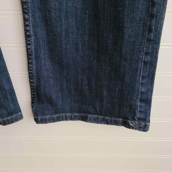 Banana Republic Jeans Womens Size 28 Dark Wash Bootcut Back Flap Pockets - Picture 3 of 6